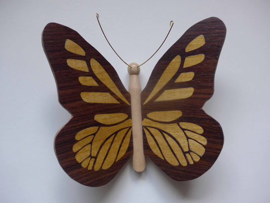 Papillon - modèle Monarque - marqueterie