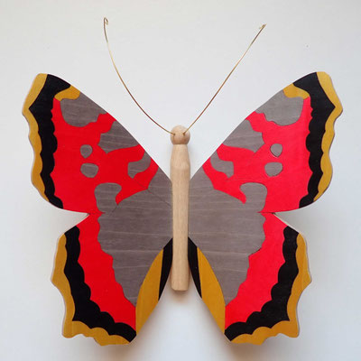 Papillon - modèle Petite tortue - marqueterie