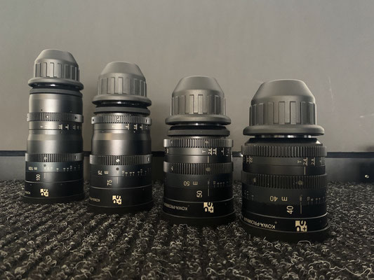 Puhlmann Cine - Kowa Prominar Anamorphic Cine Lens Set rehoused by P+S Technik