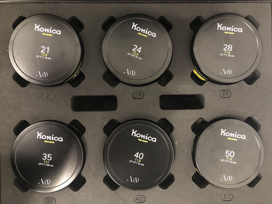 Puhlmann Cine - Konica Hexanon Cine Lens Set rehoused by Ancient Optics