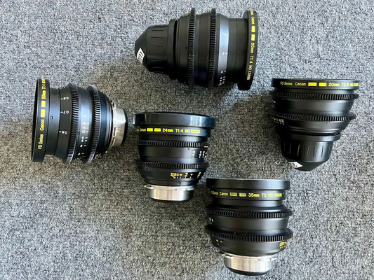 Puhlmann Cine - Canon FD Cine Lens Set rehoused by Eastern Enterprises