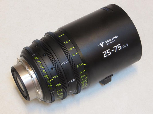 Puhlmann Cine - Tokina 25-75mm T2.9 Cinema Zoom Lens (PL & EF-Mount)