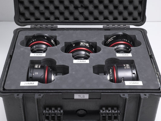 PC.15.5808 - Canon FD Cine Lens Set rehoused by TLS