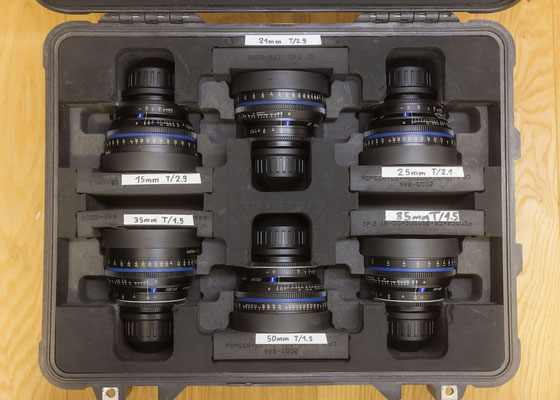 Puhlmann Cine - Zeiss Compact Prime CP.2 Cine Lens Set