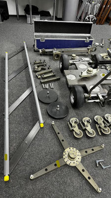 Puhlmann Cine - Grip Factory Munich GF-Quad Dolly & Grip-Kit Set & Jib-Arm
