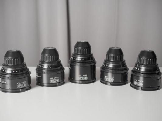 PC.15.5830 - Zeiss BSpeed Cine Lens Set rehoused by TLS 