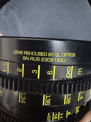 Puhlmann Cine - PC.15.4845 - Lomo Spherical Cine Lens Set rehoused by GL Optics