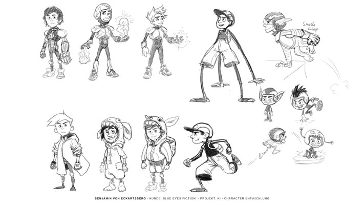 Benjamin von Eckartsberg - Character Design - KI - Kunde: Blue Eyes Fiction