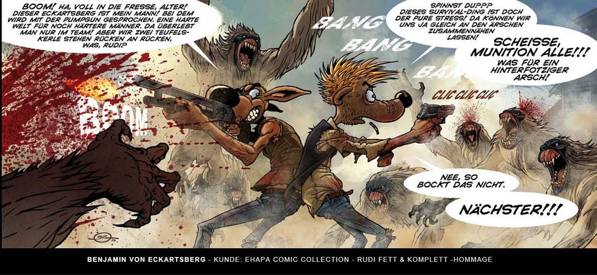 Benjamin von Eckartsberg - Comic Illustration: Rudi - Fett & Komplett - Kunde: Egmont Comic Collection