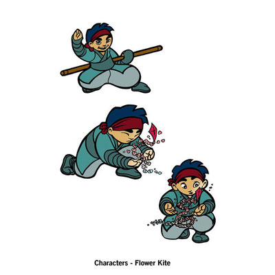 Benjamin von Eckartsberg - Character Design - Flower Kite - Kunde: Gallo Design