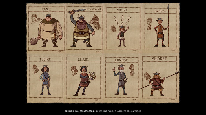 Benjamin von Eckartsberg - Character Design für Animations-Sequenz - Wickie und die starken Männer - Ratpack / Constantin Film