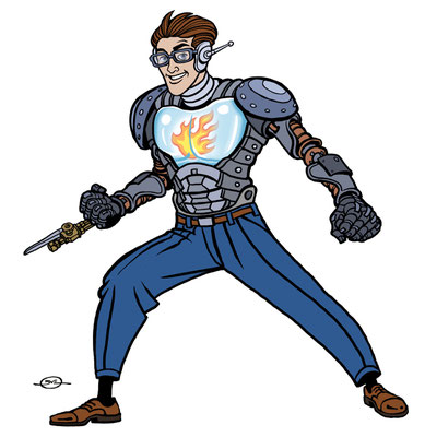 Benjamin von Eckartsberg - Character Design Linde Superheroes - Kunde: Linde