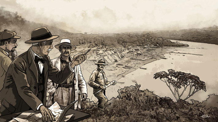 Benjamin von Eckartsberg - Illustration - Panama Canal - Kunde: Allianz