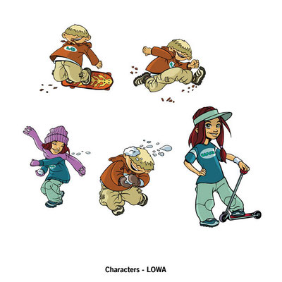 Benjamin von Eckartsberg - Character Design - LO & WA - Kunde: LOWA Kinderschuhe