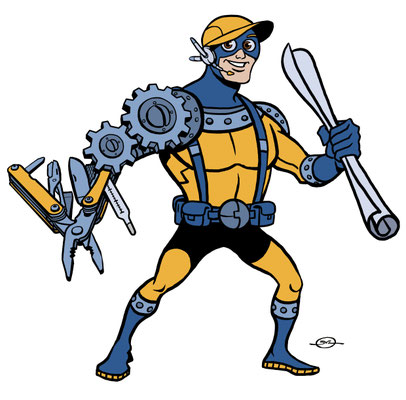 Benjamin von Eckartsberg - Character Design Linde Superheroes - Kunde: Linde