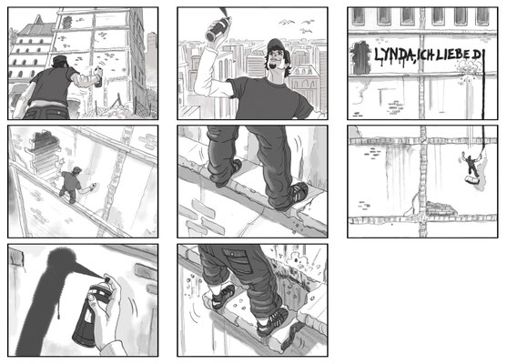 Benjamin von Eckartsberg - Storyboard - Kunde: Lycos - Agentur: Living Room Pictures