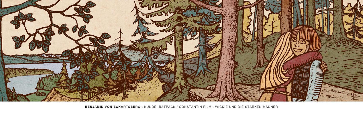 Benjamin von Eckartsberg - Illustration für Animations-Sequenz - Wickie und die starken Männer - Ratpack / Constantin Film