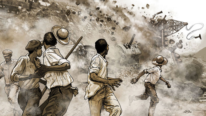 Benjamin von Eckartsberg - Illustration - Panama Canal - Crash - Kunde: Allianz