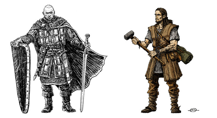 Benjamin von Eckartsberg - Character Design für CD-Booklet - Der Fluch des Drachen - Kunde: Universal