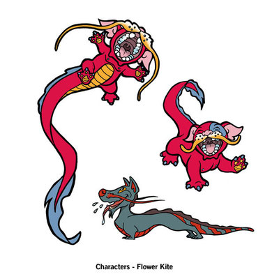 Benjamin von Eckartsberg - Character Design - Flower Kite - Kunde: Gallo Design