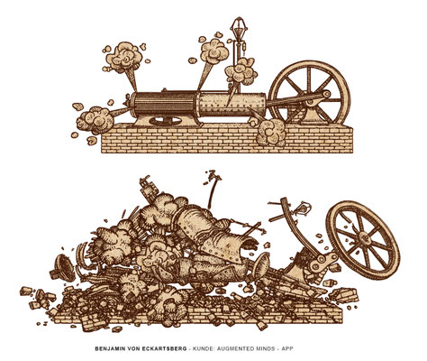 Benjamin von Eckartsberg - Illustration für Animations-Sequenz in Augmented Reality - Kunde: Augmented Minds