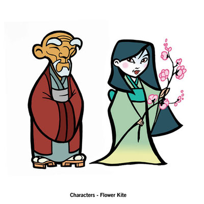 Benjamin von Eckartsberg - Character Design - Flower Kite - Kunde: Gallo Design