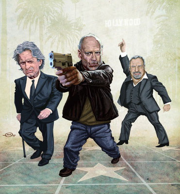 Benjamin von Eckartsberg - Illustration Editorial: Die B-Movie Rentner - Kunde: KulturSpiegel