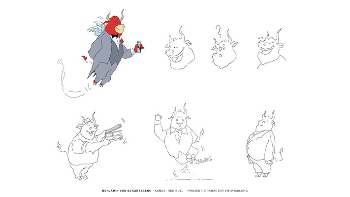 Benjamin von Eckartsberg - Characterdesign - Kunde: Red Bull