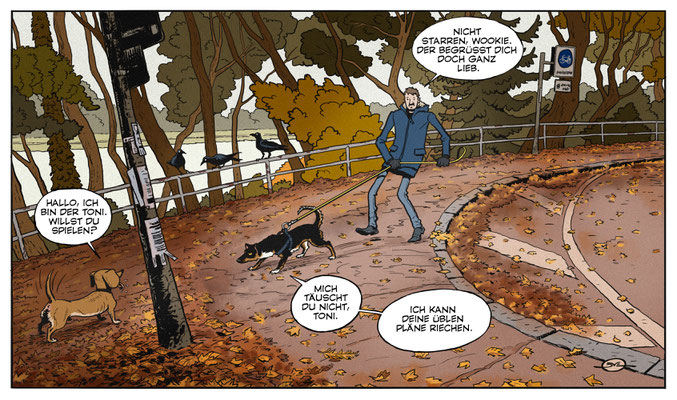 Benjamin von Eckartsberg - Illustration  - An der Leine - Literaturportal Bayern