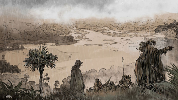 Benjamin von Eckartsberg - Illustration - Panama Canal - Conquistadores- Kunde: Allianz