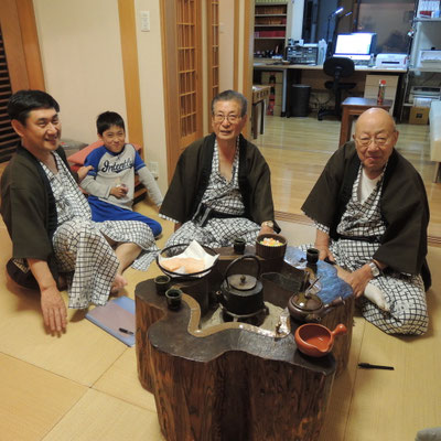 京都入峯会　禰宜田様、貴之君、小野様