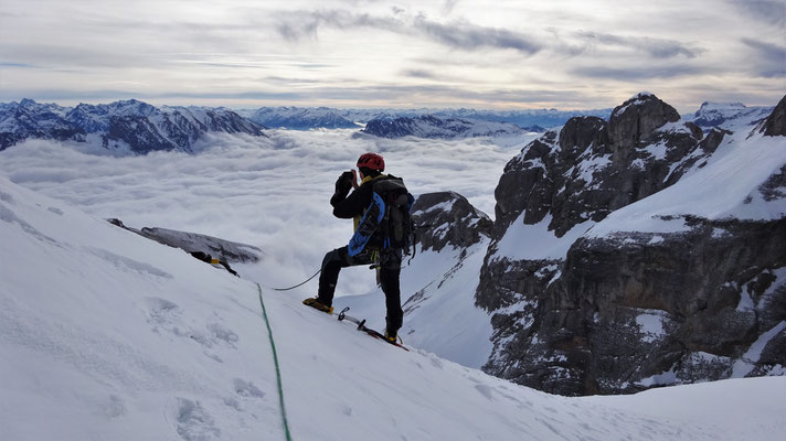 Instant magique... - Grand Ferrand / Dévoluy / Guide de Haute Montagne 