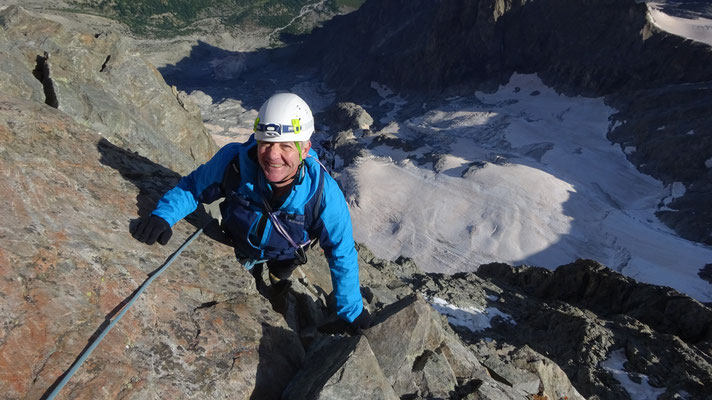 Non loin du sommet - Guide de haute montagne - Traversée de la Meije