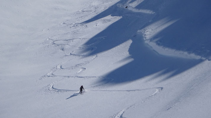 Descente du glacier du Génépy - Ski de randonnée - Vanoise