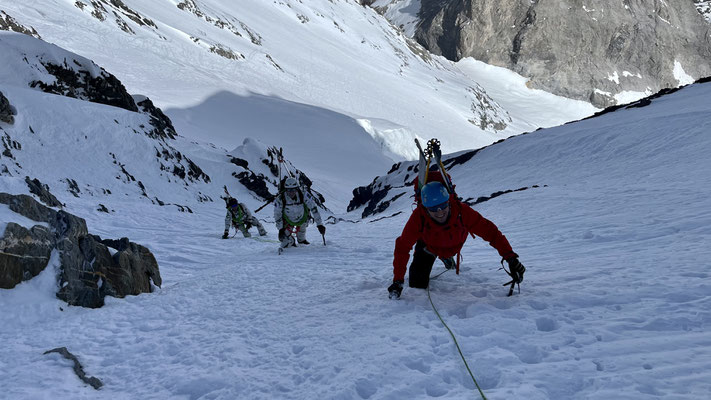 Philippe et les copains à la sortie des Italiens - Grande Casse - Vanoise