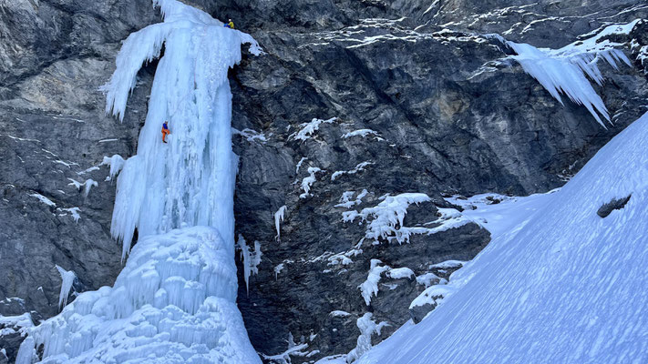 Secteur Oltro volto - Cascade de glace - Val d'Argentera