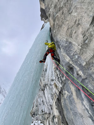Le tube de la Ravière - Cascade de glace - Bessans