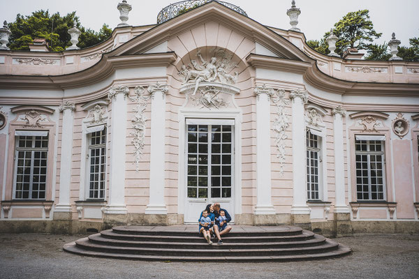 Familyshooting, Familienfotoshooting, Familienfotografin, Fotoshooting mit Kindern, Amalienburg, Schlosspark Nymphenburg