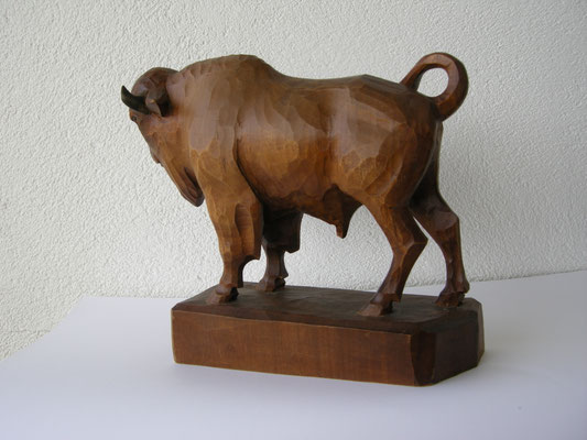 Bison Schnitzerei