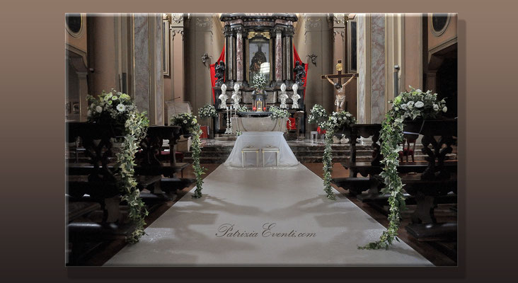 Chiesa Santa Francesca Romana Milano  Allestimento Matrimonio by PatriziaEventi.com