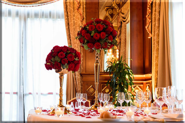 Wedding "Brazil" Centrepiece @ Principe di Savoia Milan - by PatriziaEventi.com