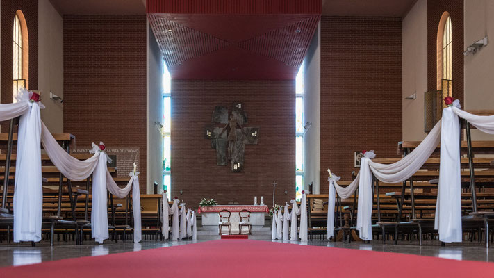 Allestimento Matrimonio Chiesa del Sacro Cuore Limbiate