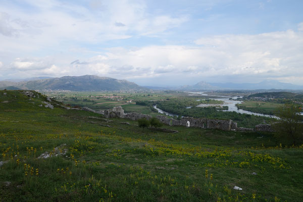 Vue depuis le château de Shkodra