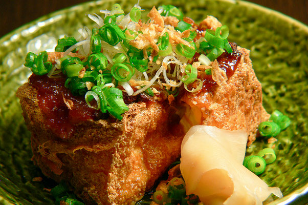 自家製 厚揚げ葱味噌焼
