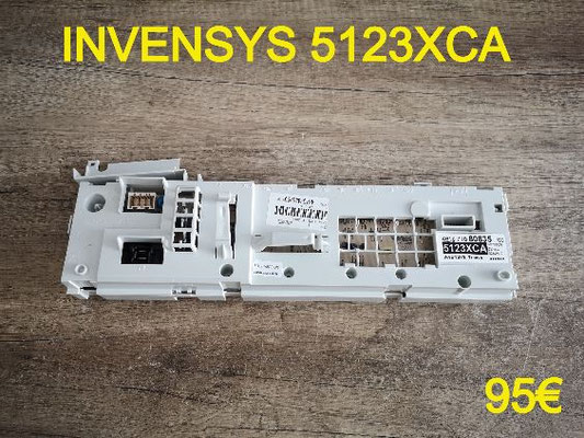 CARTE DE COMMANDE LAVE-LINGE : INVENSYS 5123XCA