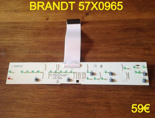 CARTE DE COMMANDE SÈCHE-LINGE : BRANDT 57X0965