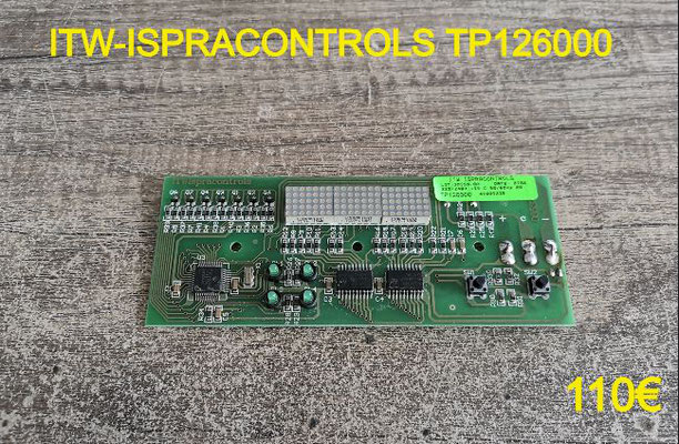 CARTE DE COMMANDE FRIGO : ITW-ISPRACONTROLS TP126000