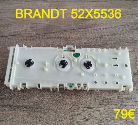 CARTE DE COMMANDE LAVE-LINGE : BRANDT 52X5536