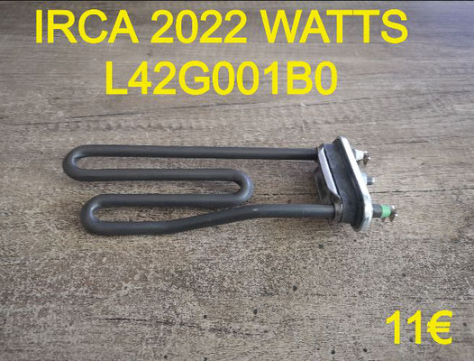 RÉSISTANCE LAVE-LINGE : IRCA 2022 WATTS L42G001B0