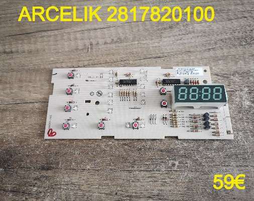 CARTE DE COMMANDE LAVE-LINGE : ARCELIK 2817820100
